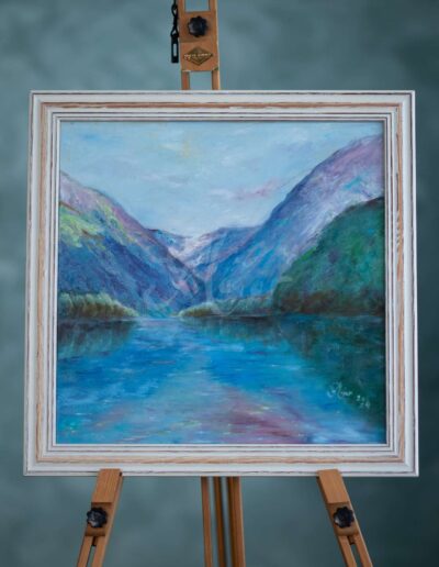 Alpokon keresztül - természet festmény, olajfestmény