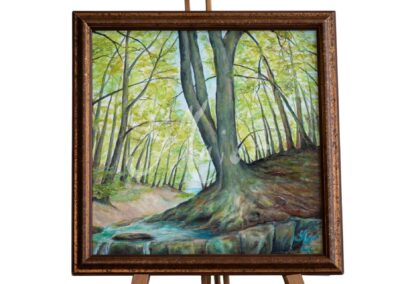 Hűs lombok Kép méret: 40*40 cm Technika: olaj vásznon