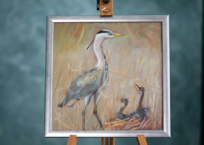 Blue Herons, vadászfestmény