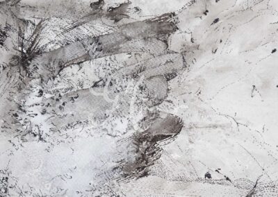 Kar, grafika Kép méret: 40*32 cm Technika: lavírozott tusrajz