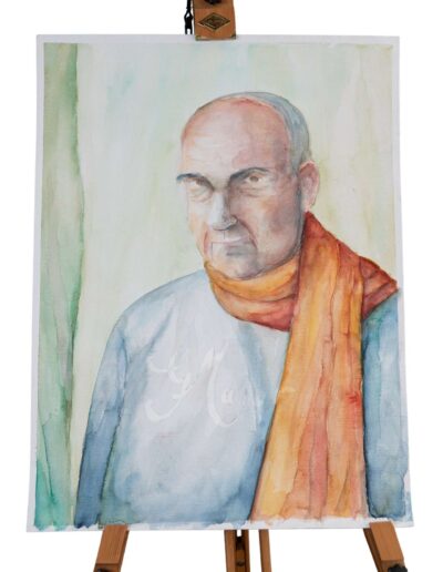 Férfi portré méret: 42*30 cm, Technika: aqurelle, Zsűrizett festmény